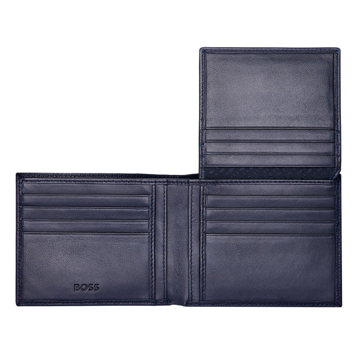 Cartera Hugo Boss Classic con solapa Grained Navy HLY416N