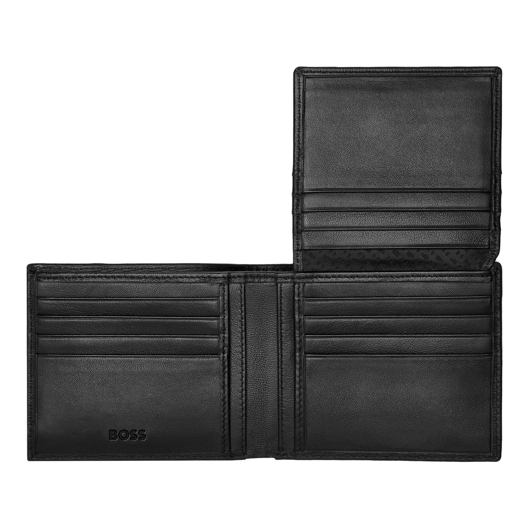 Hugo Boss Portefeuille à rabat Iconic Noir HLY421A