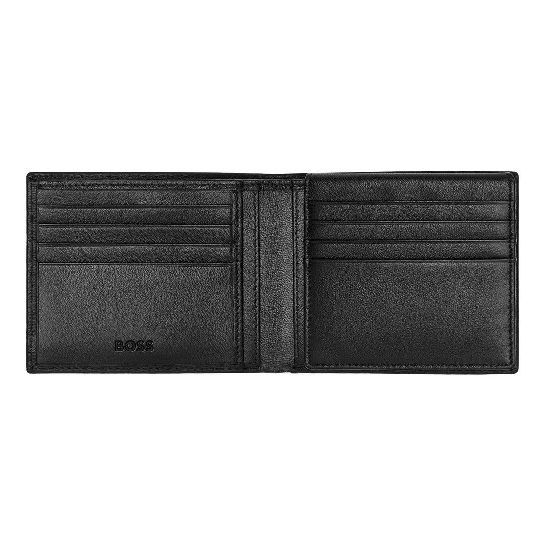 Hugo Boss Portefeuille à rabat Iconic Noir HLY421A