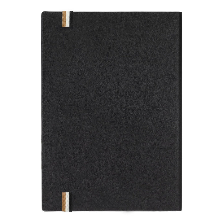 Hugo Boss Quaderno A5 Iconic Nero a Righe HNH321AL