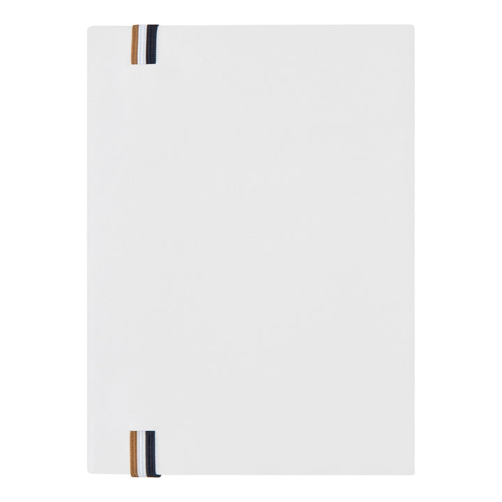 Hugo Boss A5 Iconic White Lined Notebook HNH321WL
