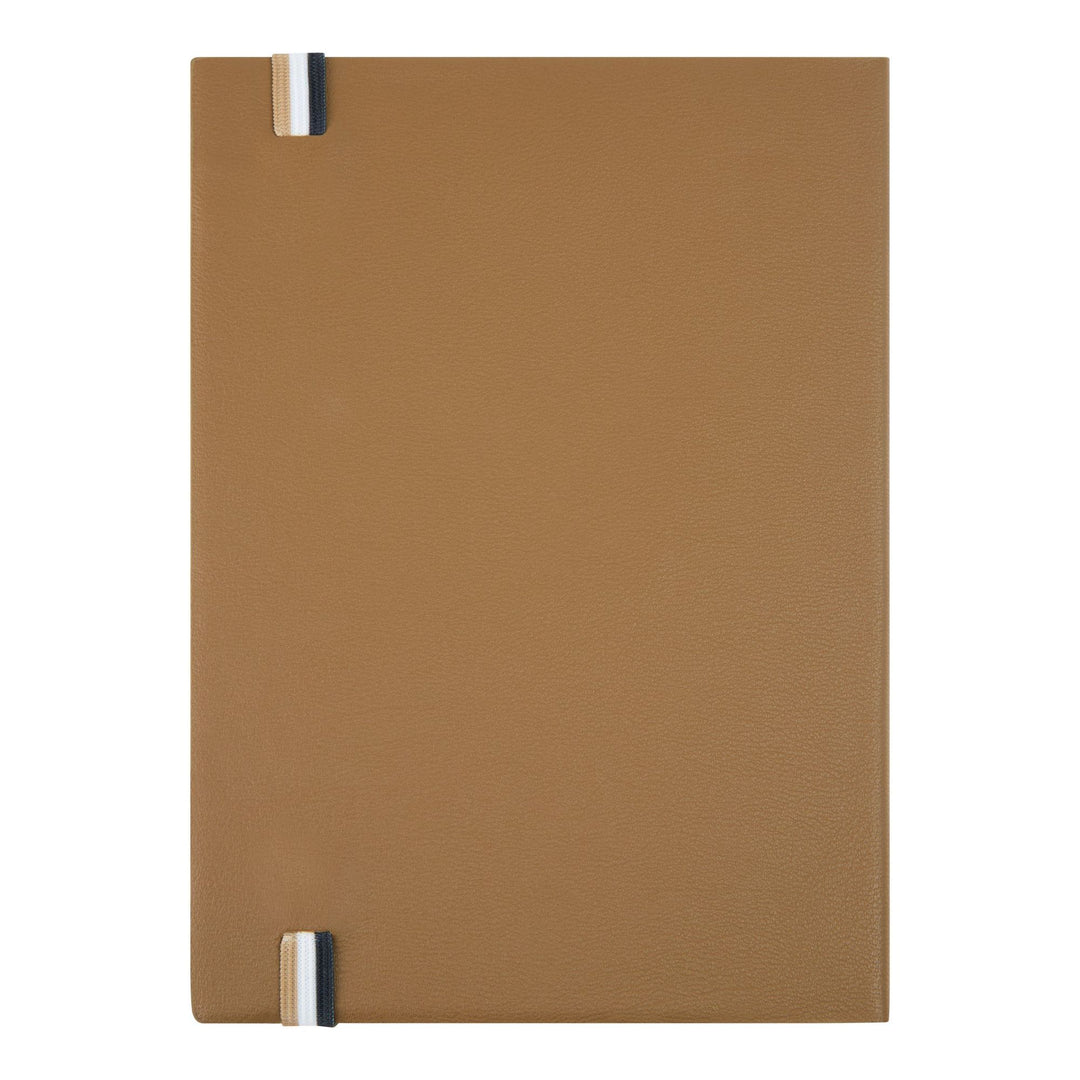 Hugo Boss Quaderno A5 Iconic Camel a righe HNH321XL