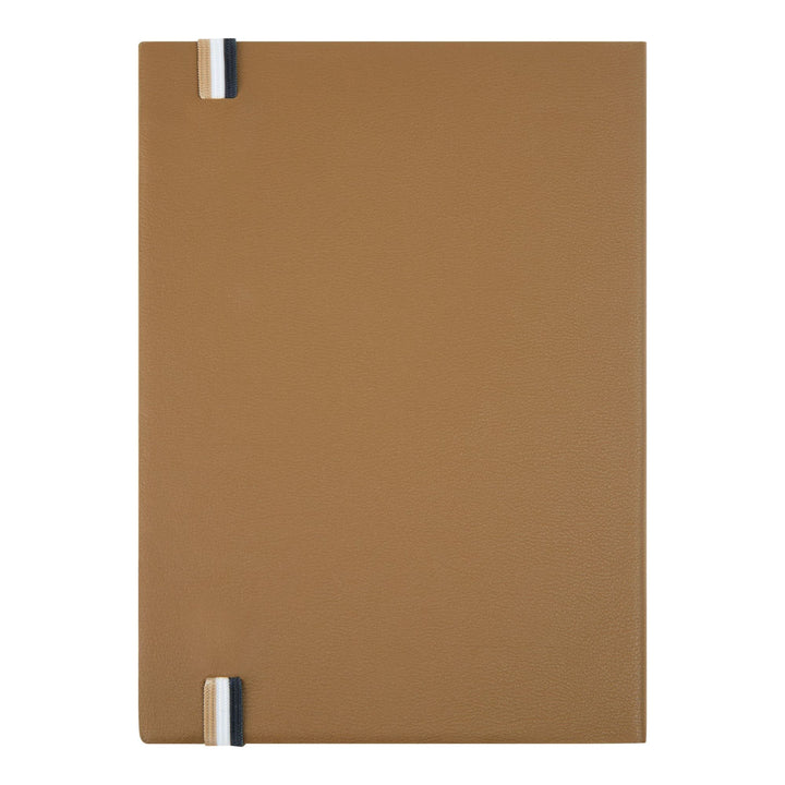 Hugo Boss Quaderno A5 Iconic Camel a righe HNH321XL