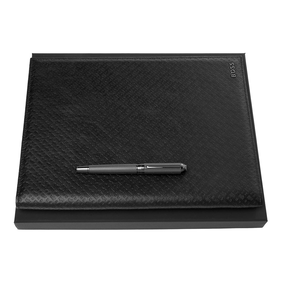 Hugo Boss Set HUGO BOSS (fountain pen and A4 folder) HPFP412A