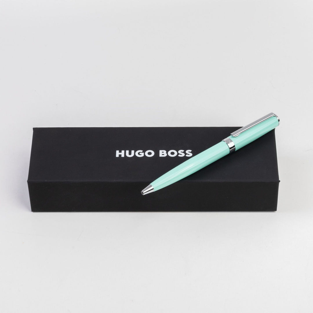 Stylo à bille Hugo Boss Gear Icon vert clair HSN2544T
