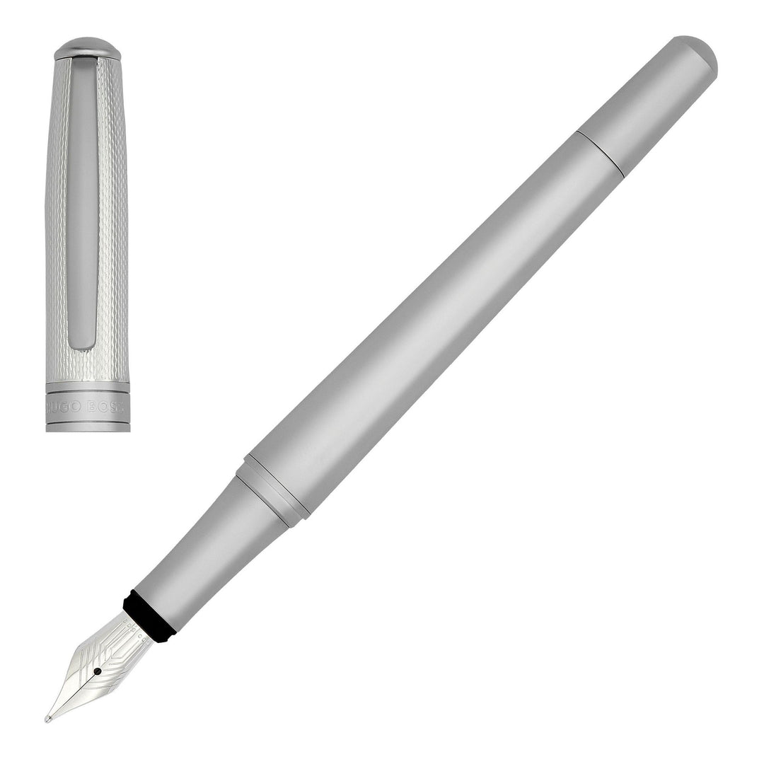 Hugo Boss Penna stilografica Essential Metal Silver HSY4872C