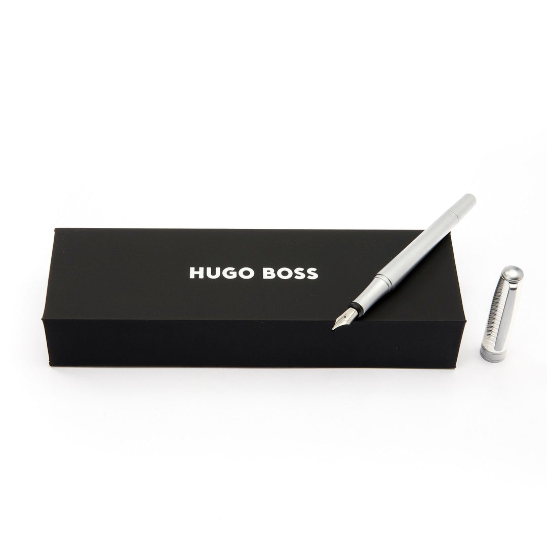 Hugo Boss Penna stilografica Essential Metal Silver HSY4872C