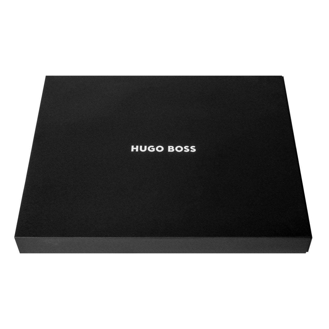 Carpeta de conferencias Hugo Boss A4 con cremallera Pure Iconic Black HTA410A
