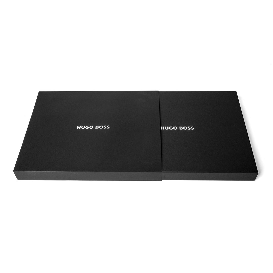Carpeta de conferencias Hugo Boss A4 con cremallera Pure Iconic Black HTA410A