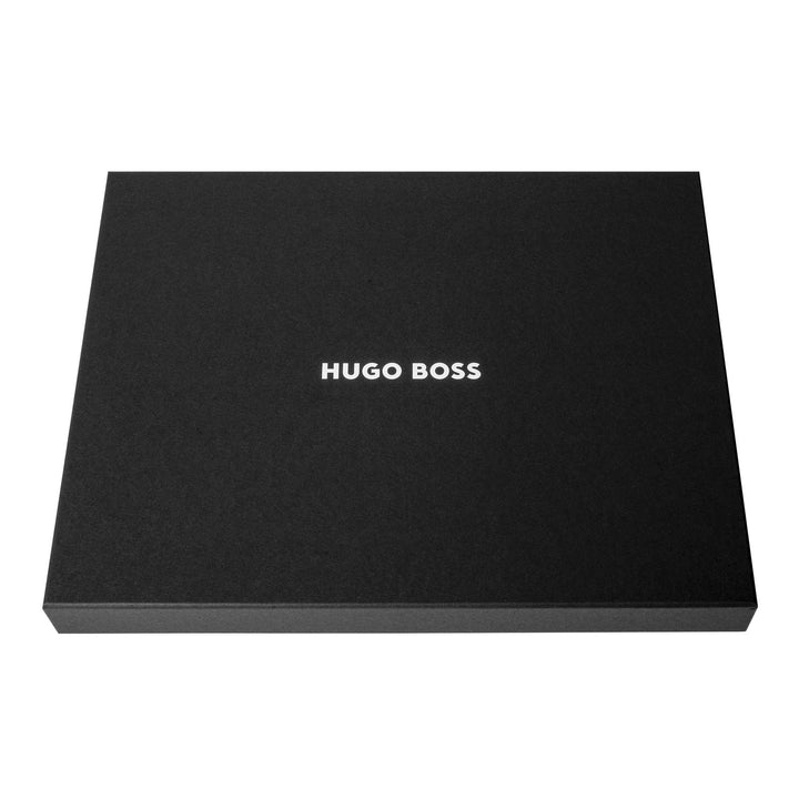 Carpeta de conferencias Hugo Boss A4 con cremallera Pure Iconic Black HTA410A