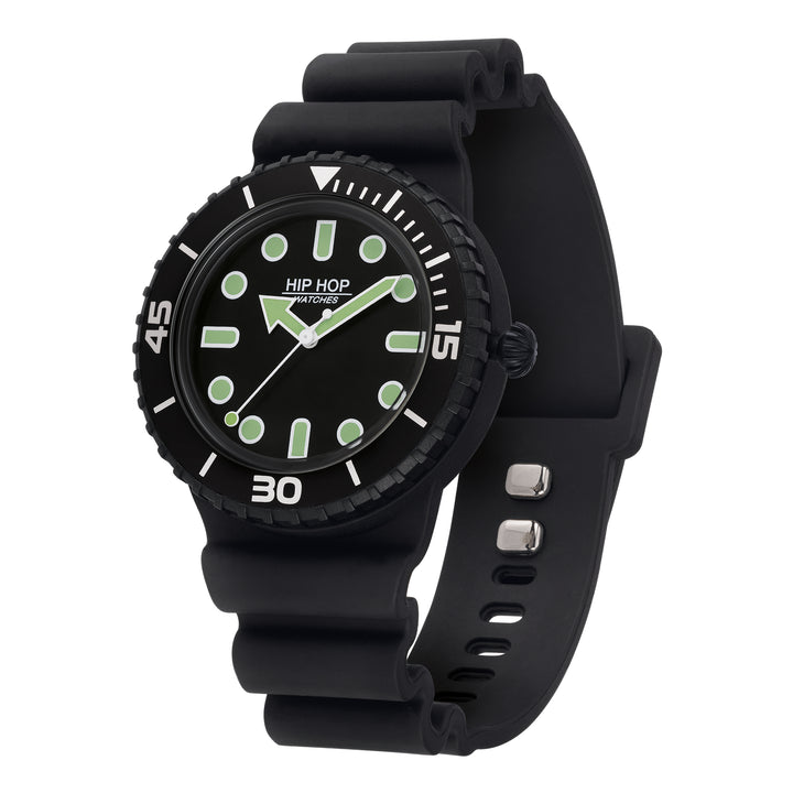 Hip Hop orologio Master Black/White 41mm HWU1233
