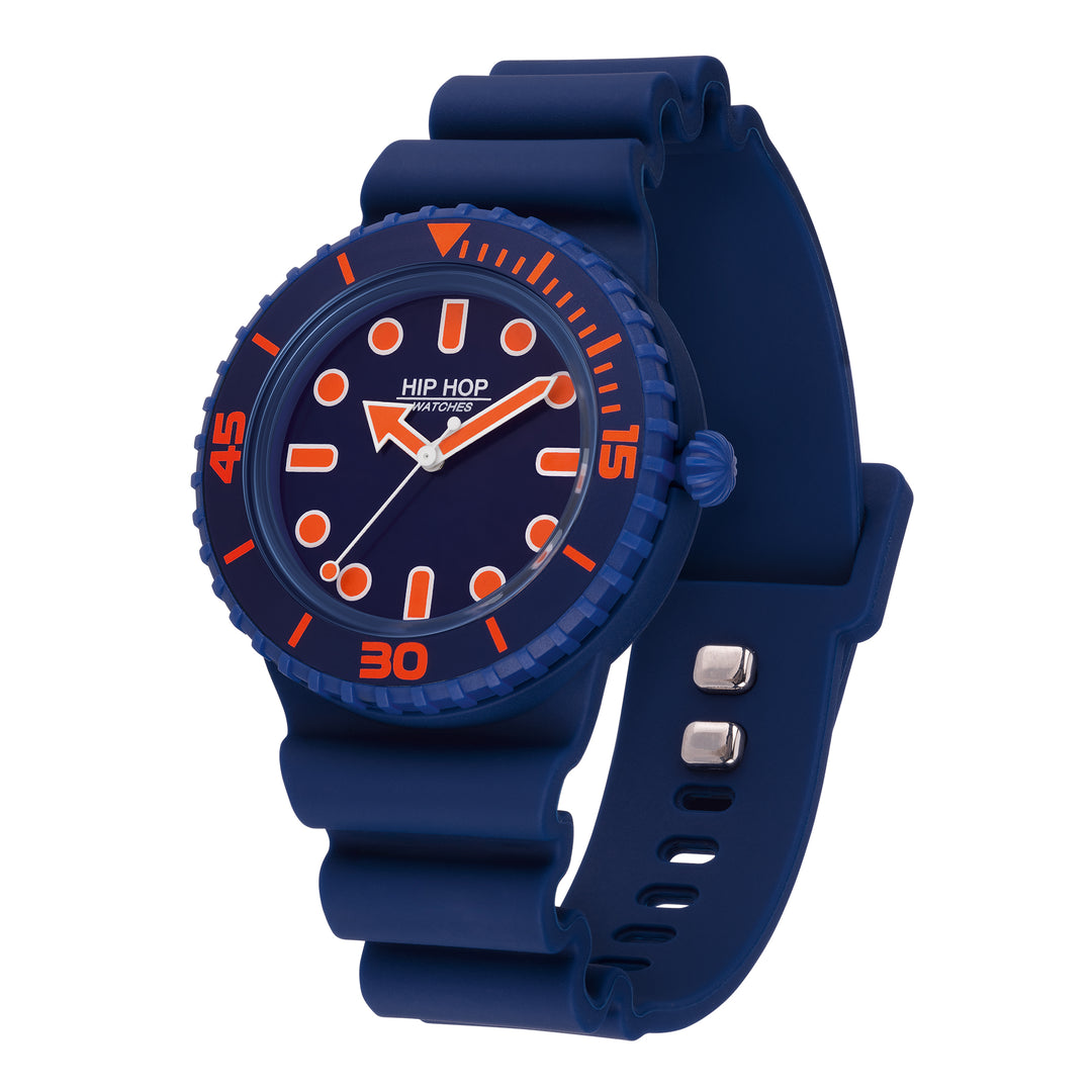 Hip Hop watch Master Orange/Blue 41mm HWU1234