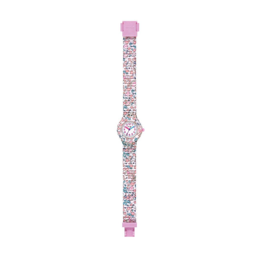 Reloj Hip Hop Flower Power Rosa 28mm HWU1269