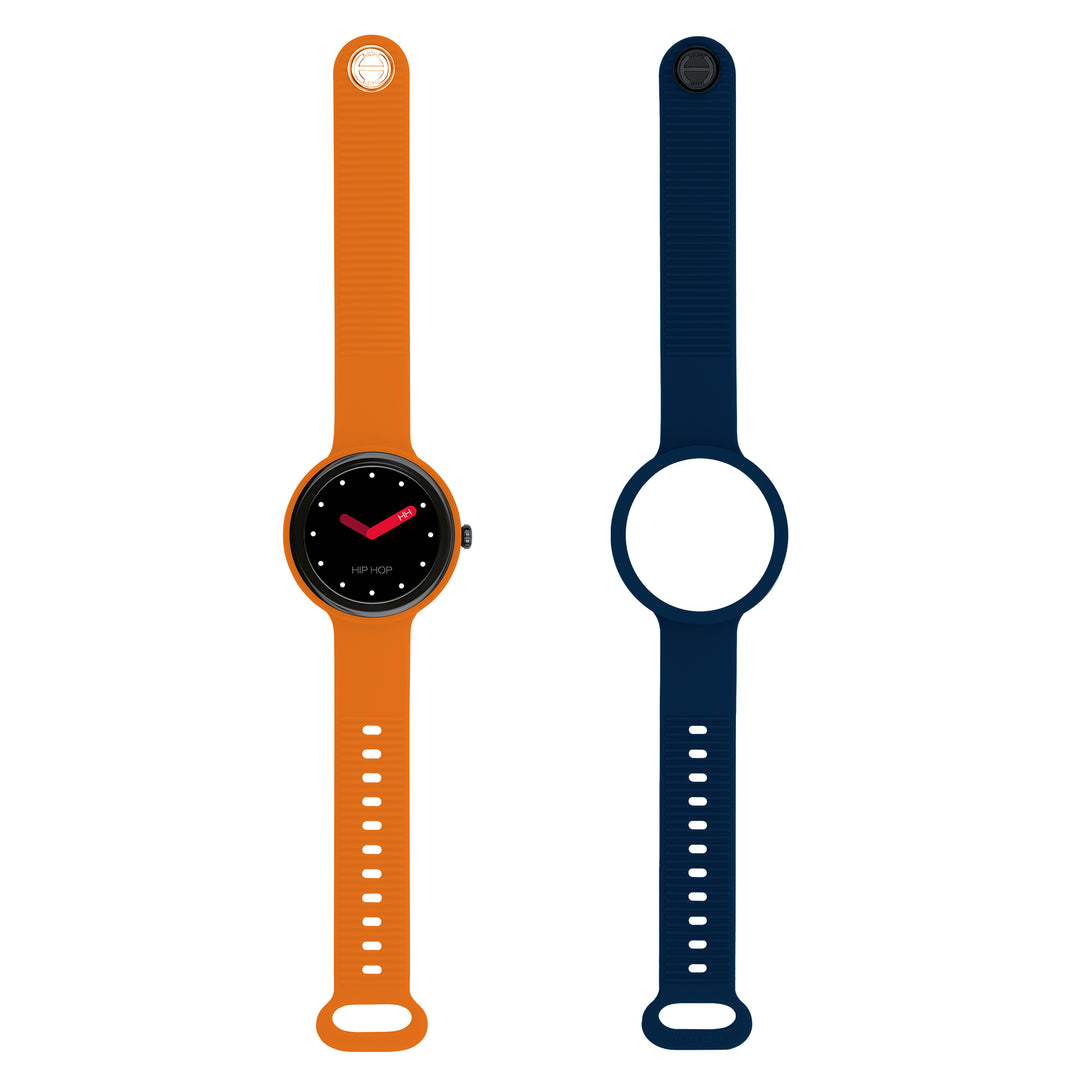 Reloj inteligente Hip Hop Hero.Next Naranja/Azul profundo 41 mm HWU1314