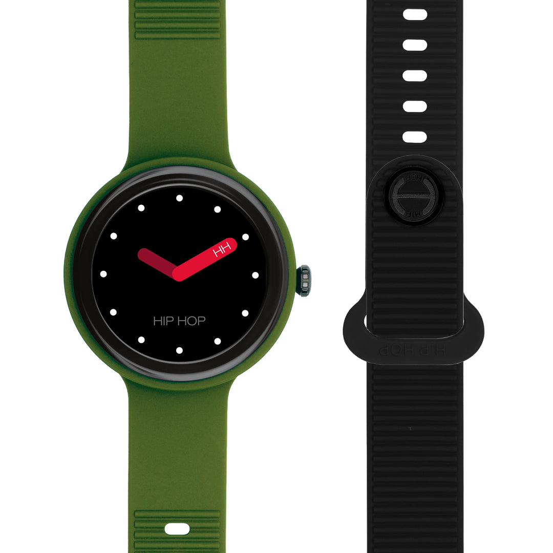 Reloj inteligente Hip Hop Verde/Negro Hero.Next 41mm HWU1315