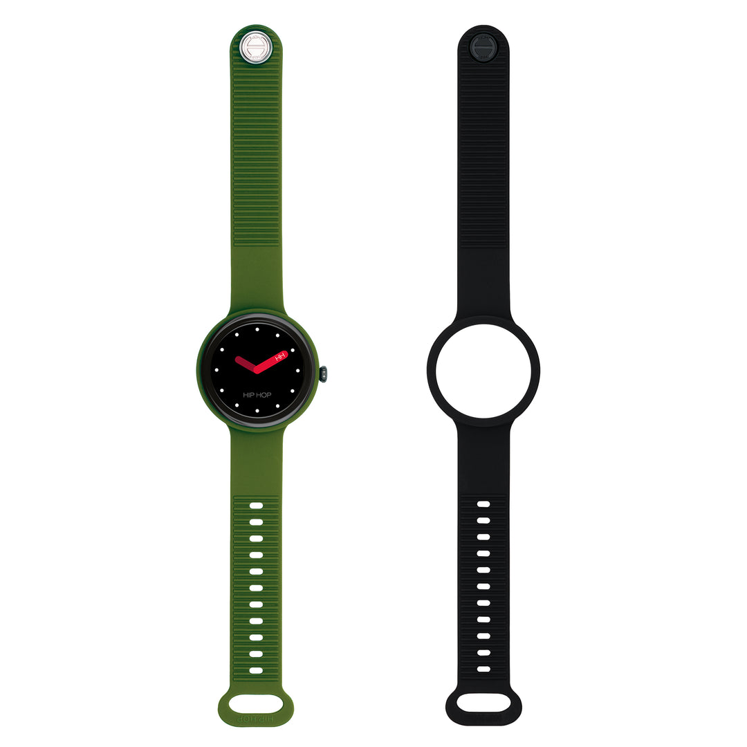 Reloj inteligente Hip Hop Verde/Negro Hero.Next 41mm HWU1315