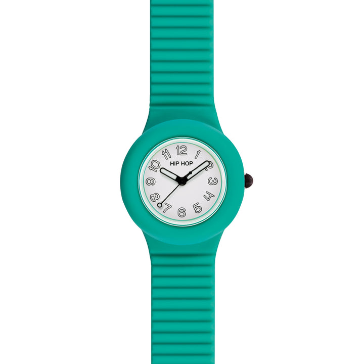 Hip Hop watch Numbers Collection Water Green 34mm HWU1330