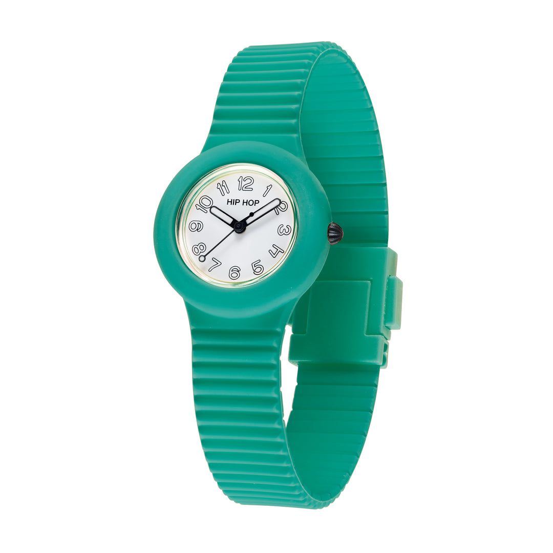 Hip Hop watch Numbers Collection Water Green 34mm HWU1330