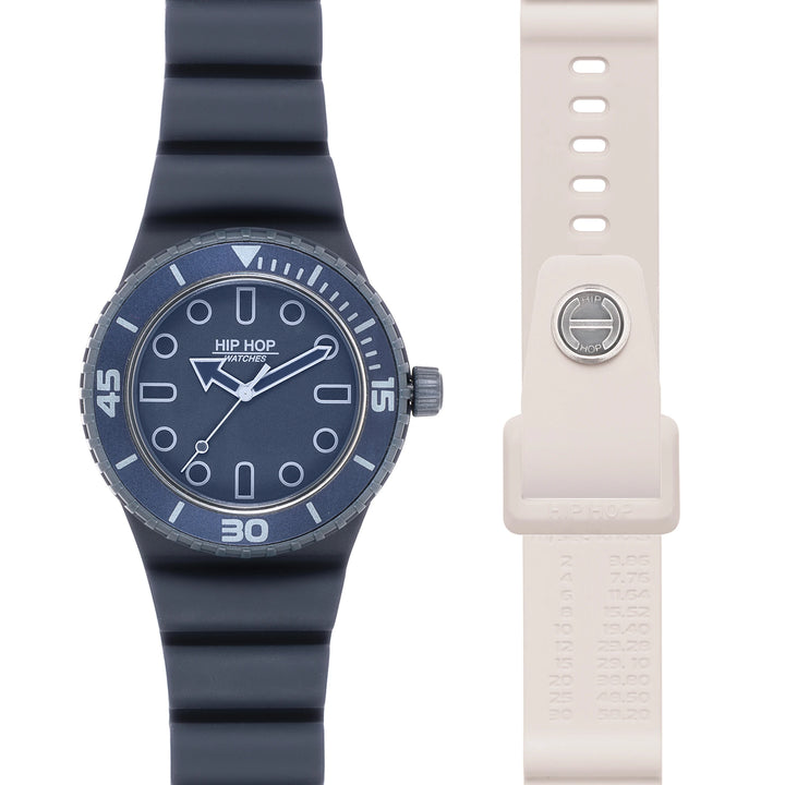 Montre Hip Hop BLEU/ICE Master collection 41mm HWU13333