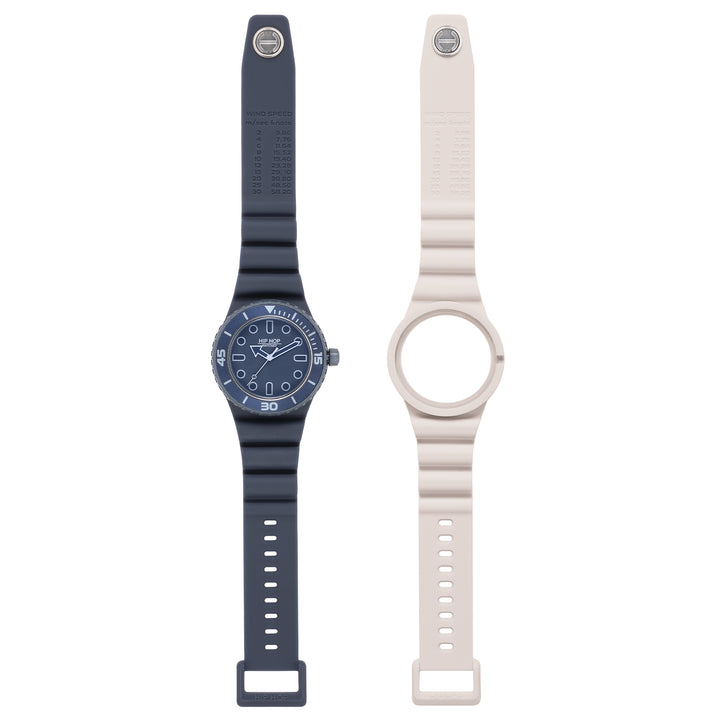 Montre Hip Hop BLEU/ICE Master collection 41mm HWU13333