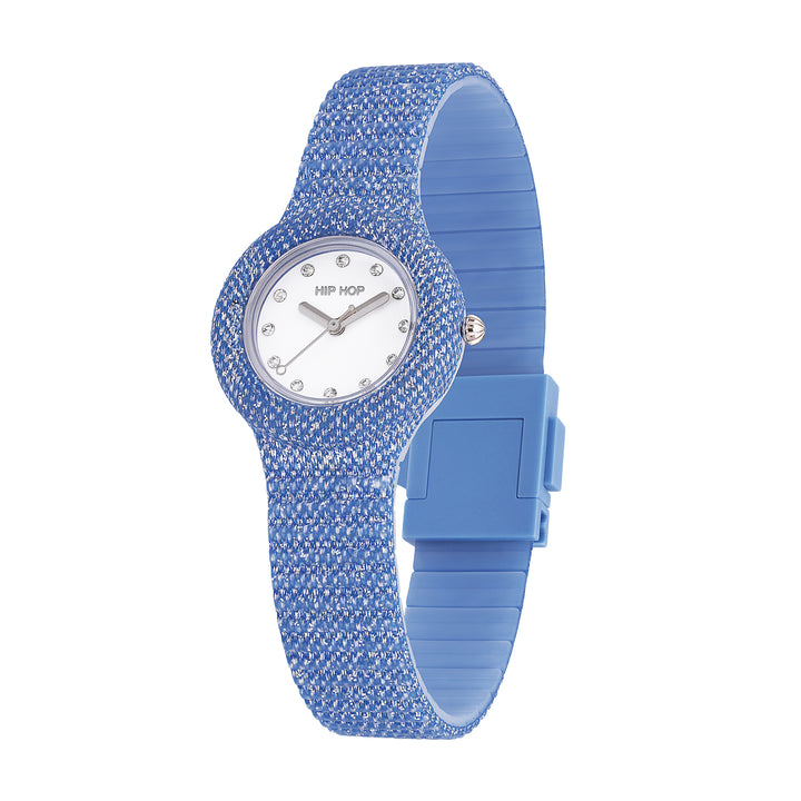 Reloj Hip Hop Blue Shimmer Crush 32mm HWU1337