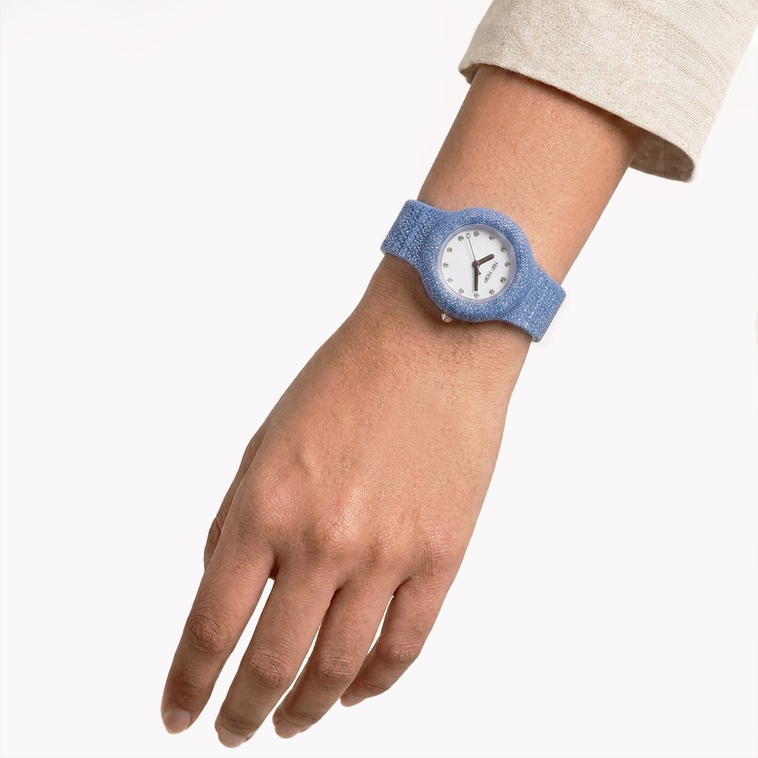 Reloj Hip Hop Blue Shimmer Crush 32mm HWU1337