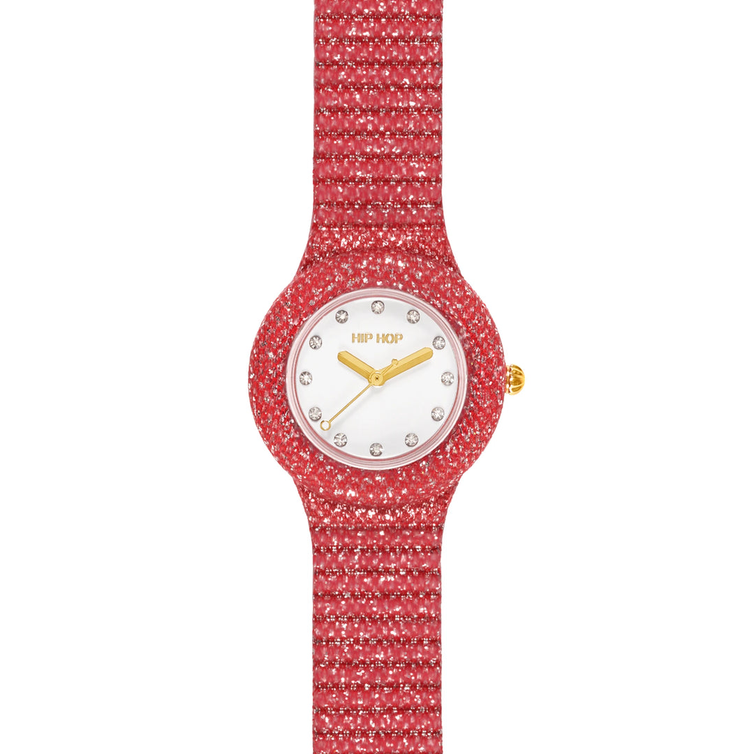 Reloj Hip Hop Red Shimmer Crush 32mm HWU1338