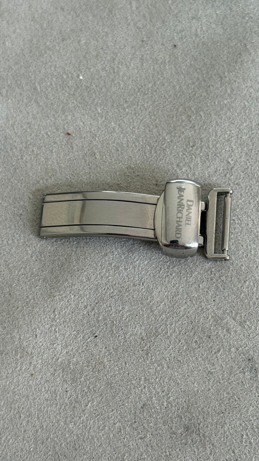 Boucle déployante pour montre Daniel JeanRichard acier 12mm