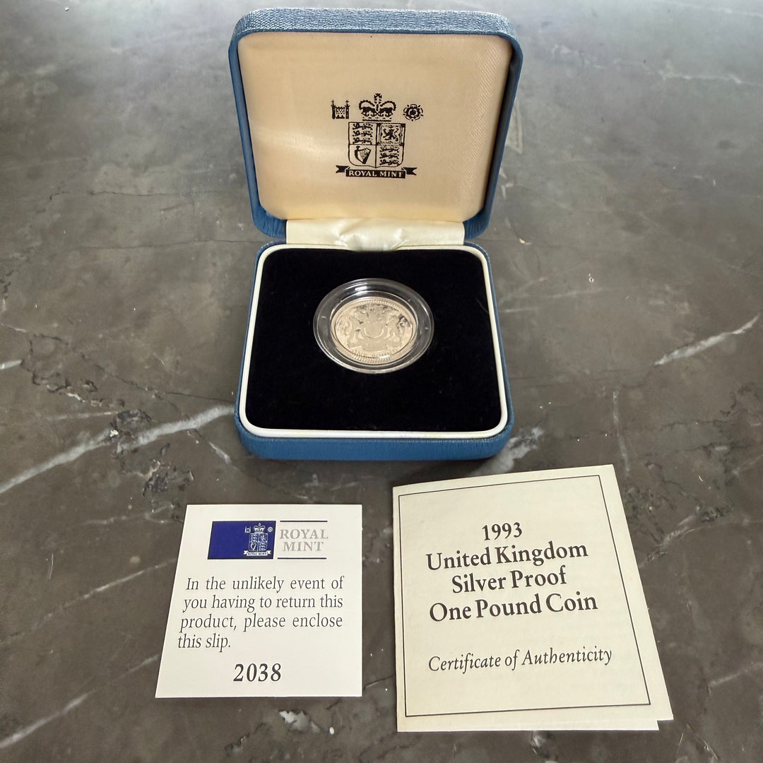 Moneda de 1 plata de ley 1993 Casa de la Moneda Real