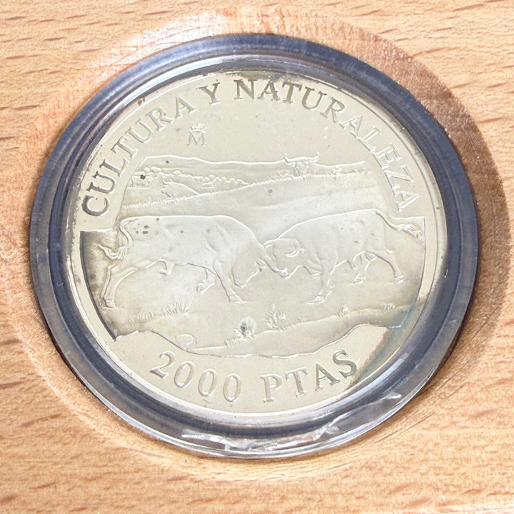 Pièce en argent 8 Reales Toros de Lidia Cultura y Naturaleza