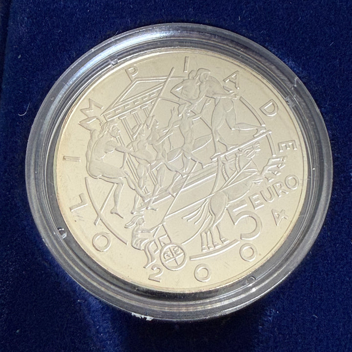 Monete in argento 5€ 10€ Repubblica di San Marino Olimpiade 2004