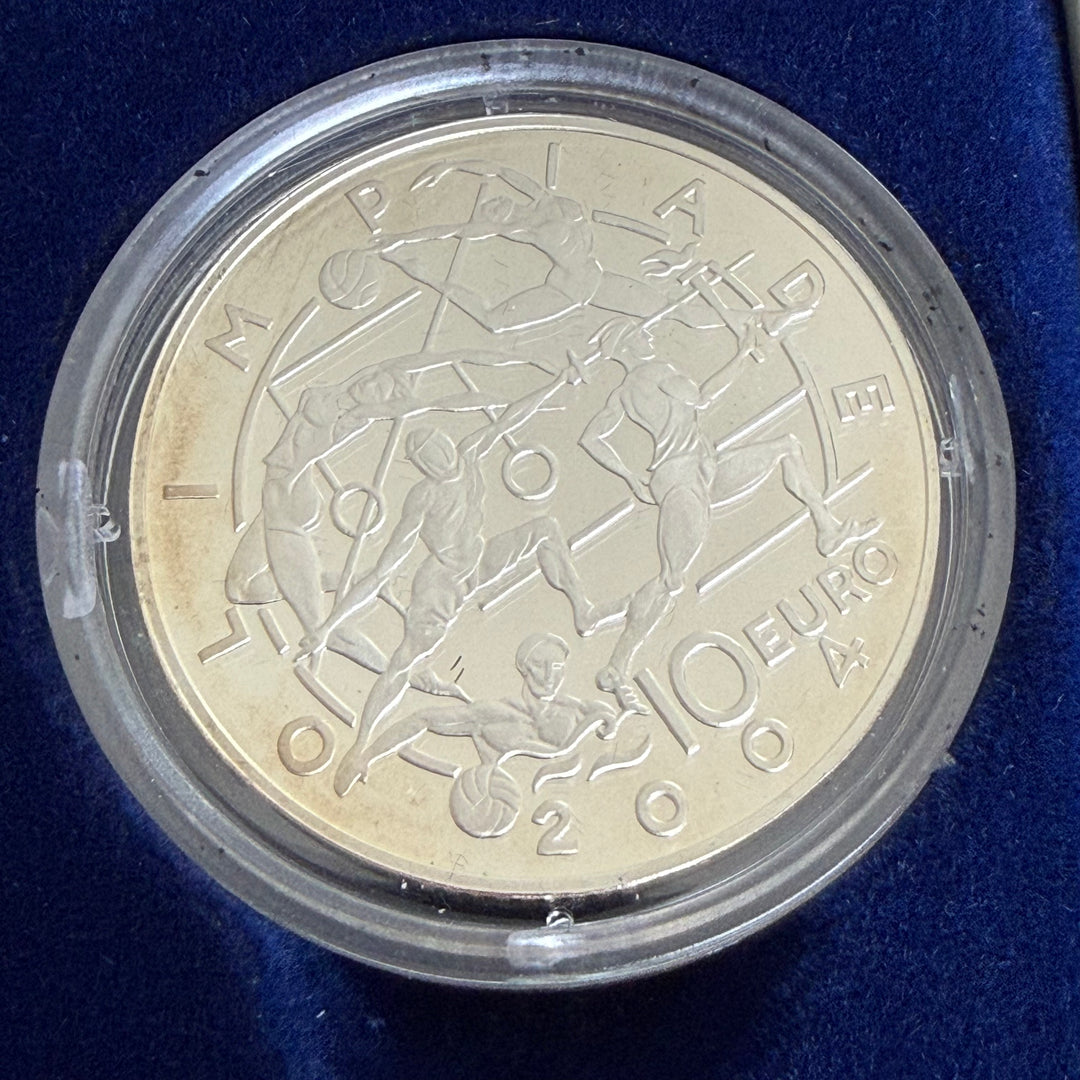 Monete in argento 5€ 10€ Repubblica di San Marino Olimpiade 2004