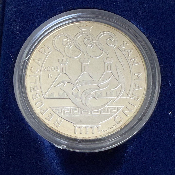 Monete in argento 5€ 10€ Repubblica di San Marino Olimpiade 2004