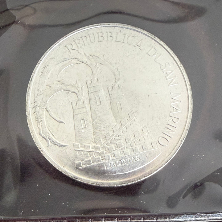 Monedas de plata 500 1000 Lire República de San Marino XXIII Juegos Olímpicos 1984