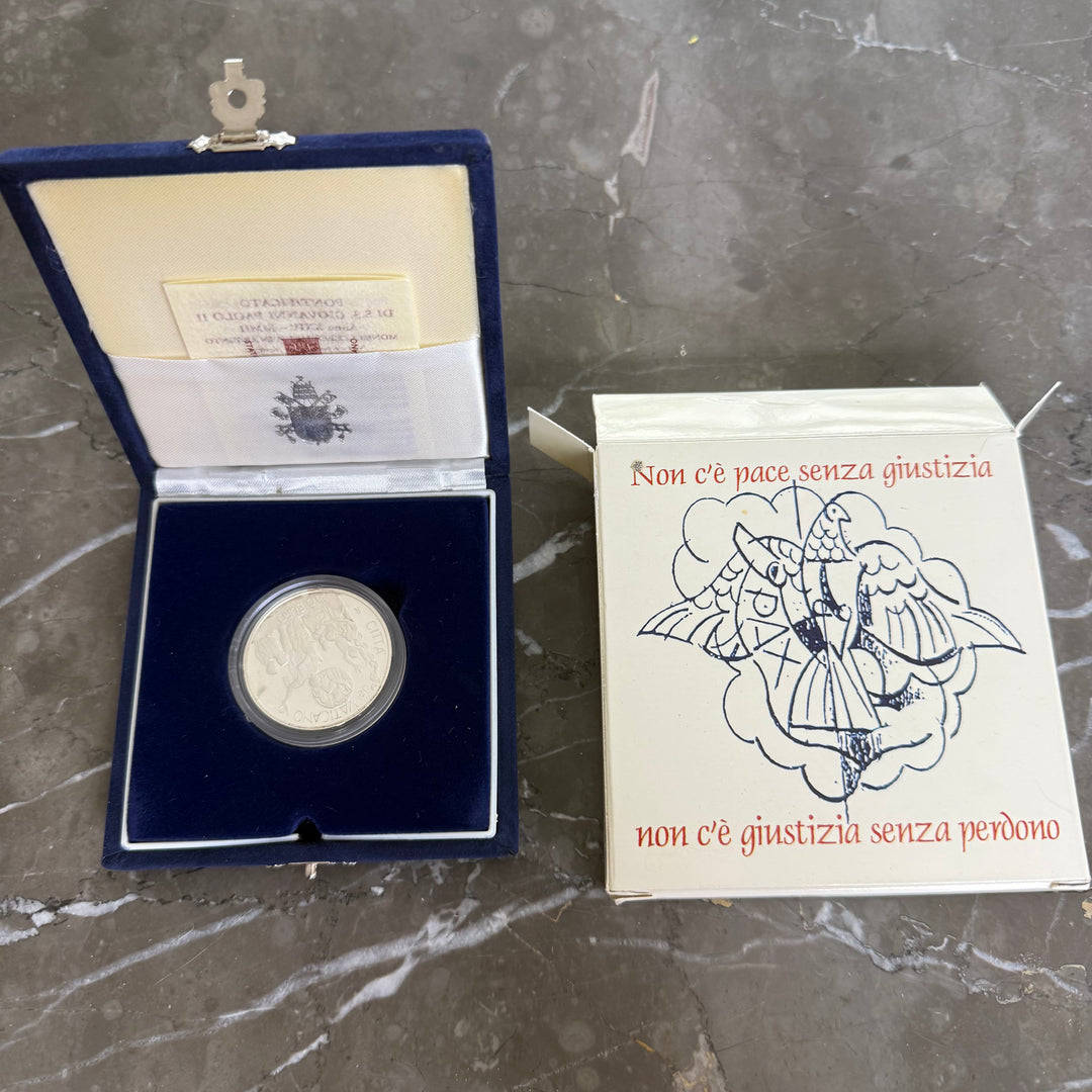 Pièce en argent 10€ Pontificat de Sa Sainteté Jean-Paul II Année XXIV 2002