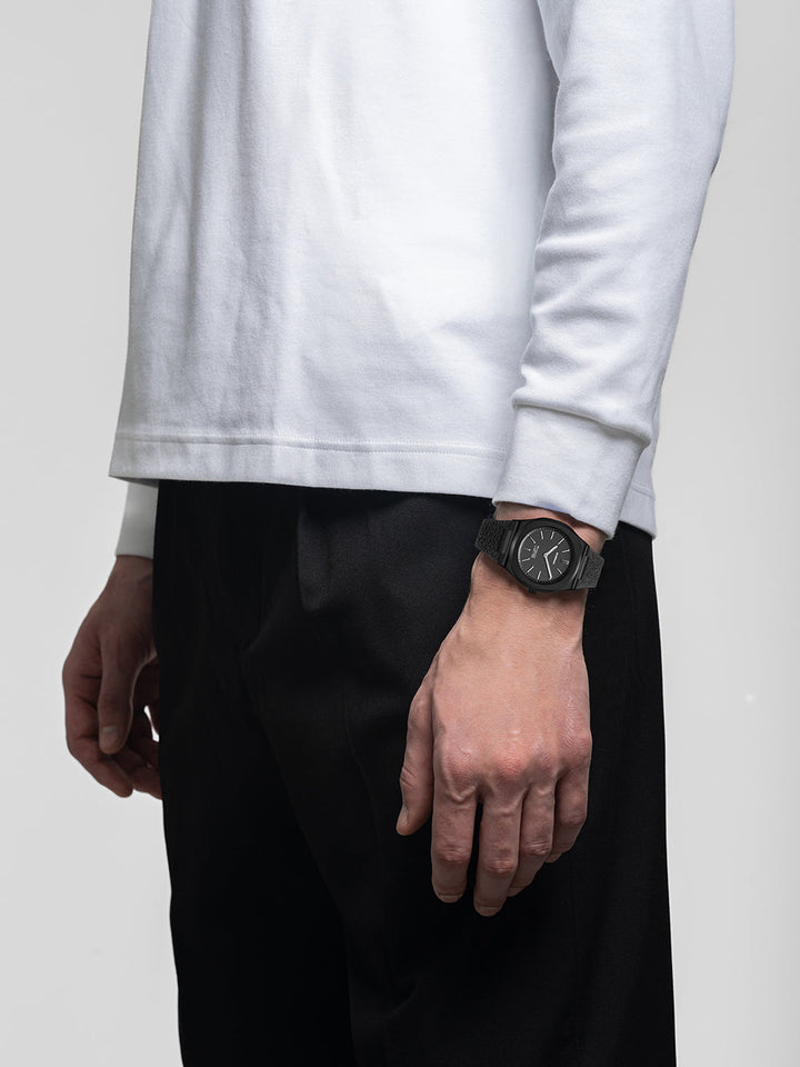 D1 Milano Black Kevlar Orologio Ultra Thin 39 mm D1-UHKJ01