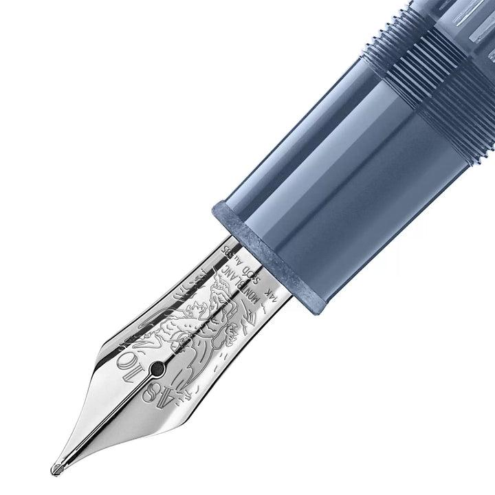 Montblanc Meisterstück Glacier LeGrand fountain pen blue tip M 129393