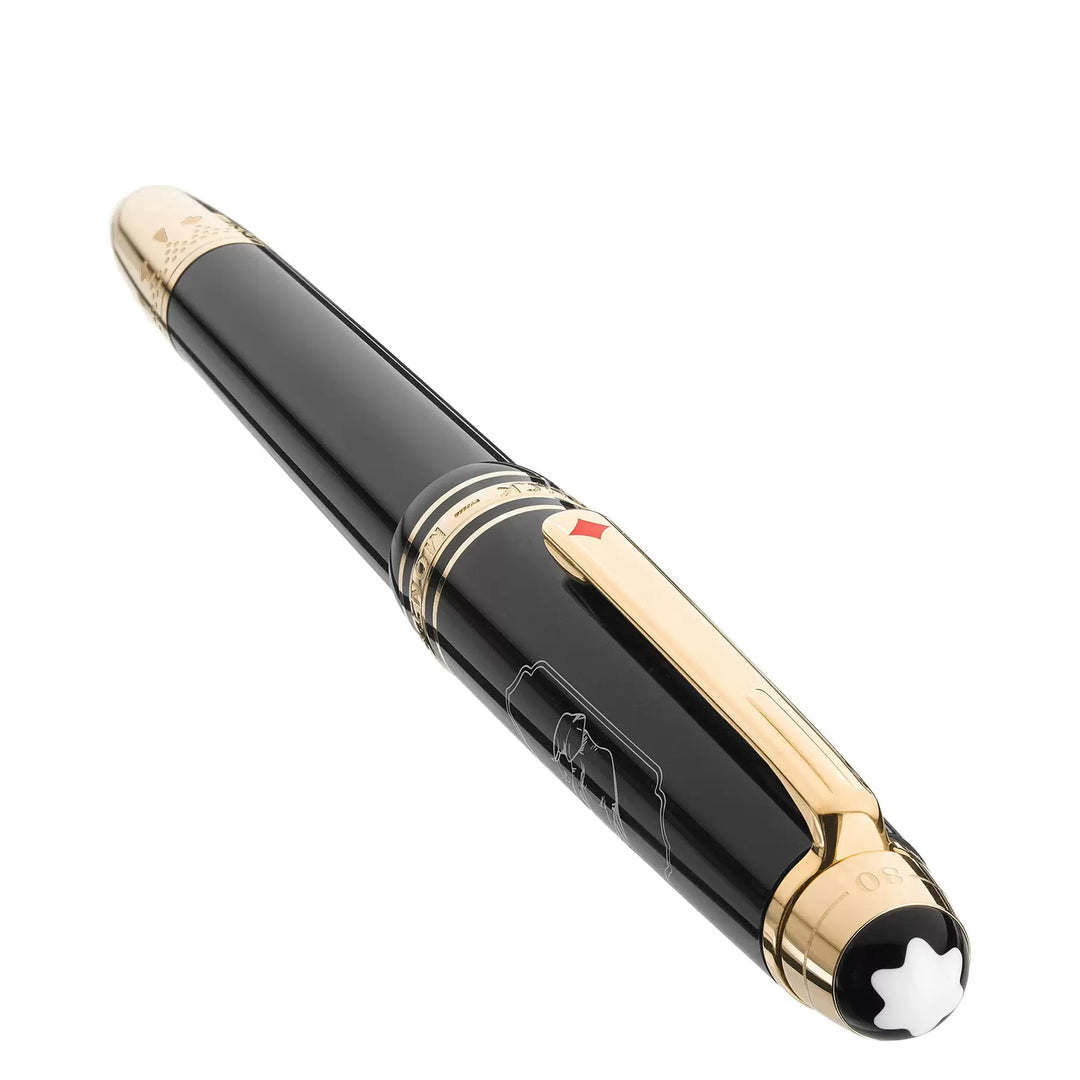 Stylo plume Montblanc Meisterstück Le tour du monde en 80 jours pointe anthracite M 128472
