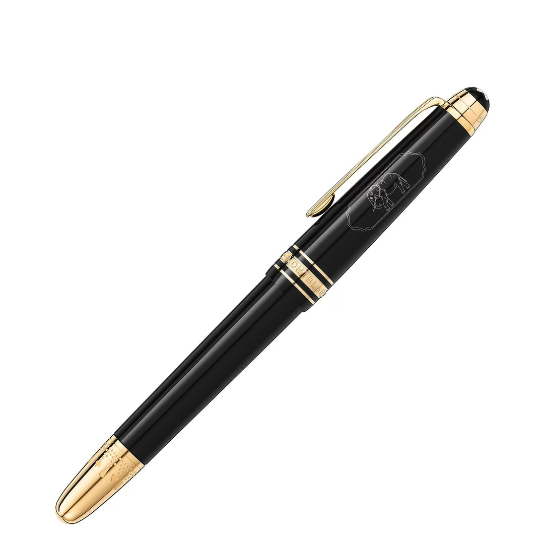 Stylo plume Montblanc Meisterstück Le tour du monde en 80 jours pointe anthracite M 128472