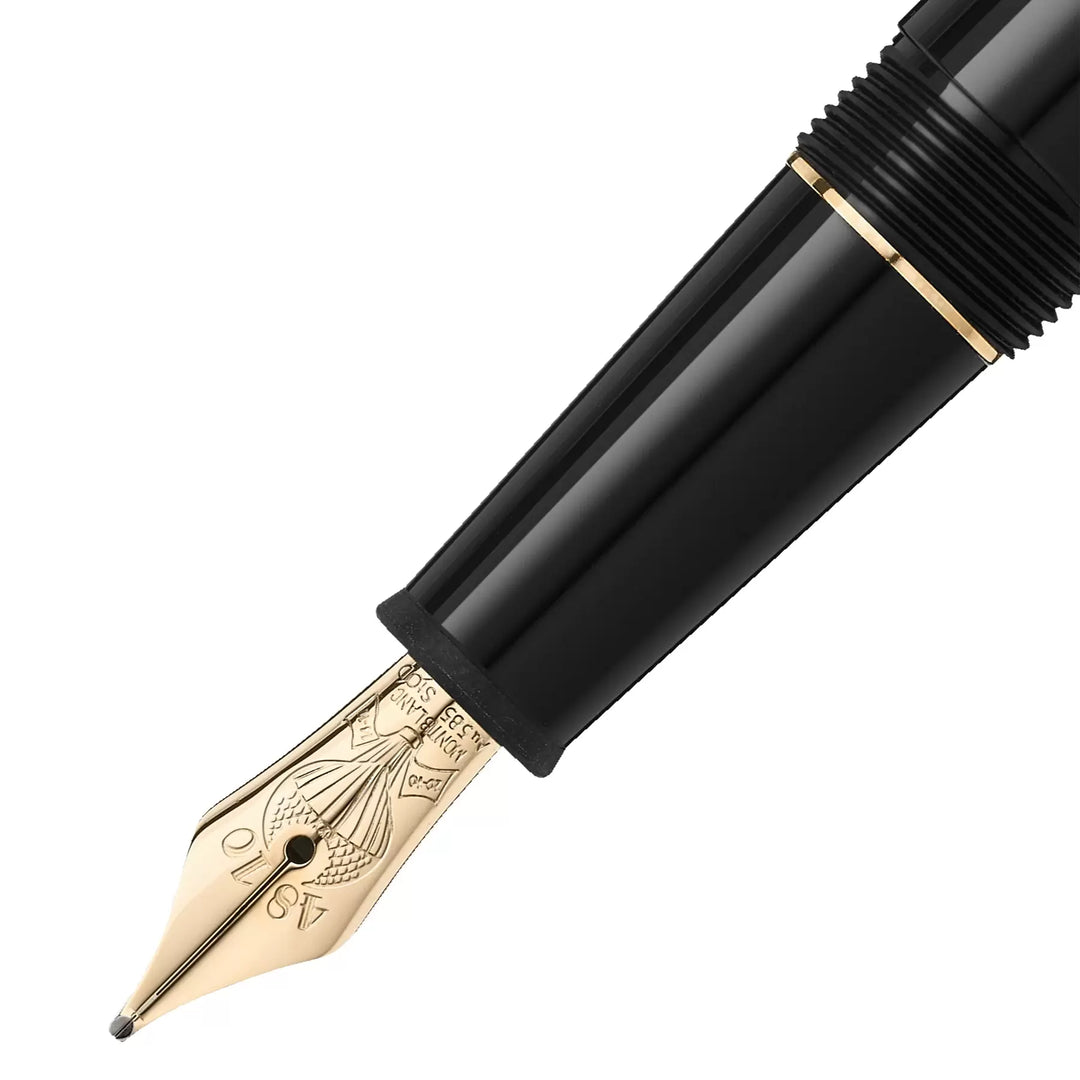 Stylo plume Montblanc Meisterstück Le tour du monde en 80 jours pointe anthracite M 128472