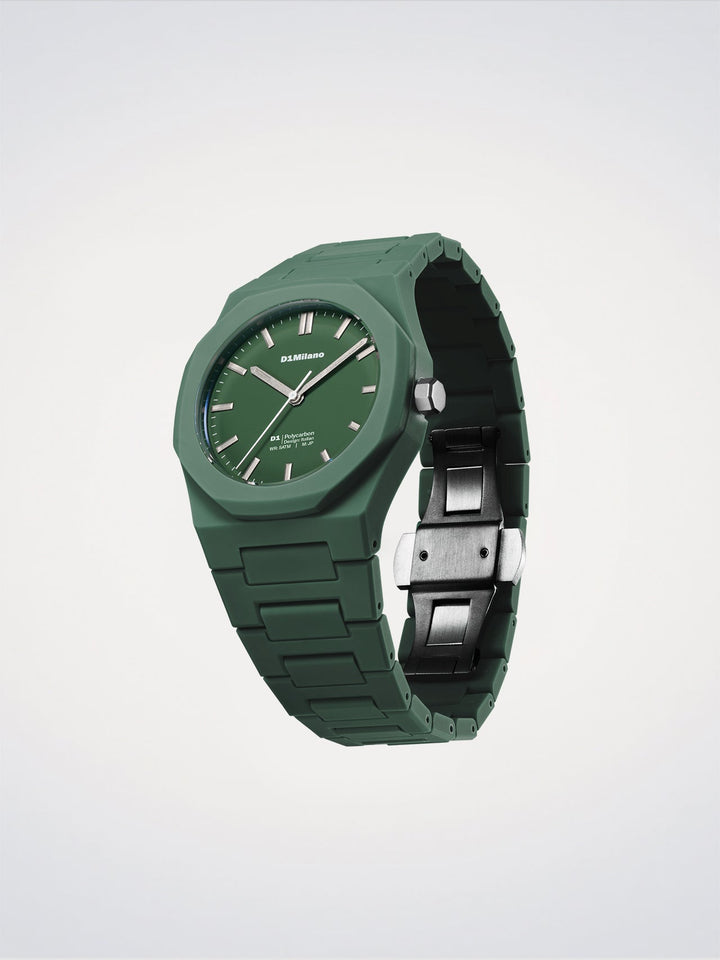 D1 Milano Green Legacy Orologio Polycarbon 40,5 mm D1-PCBJ42