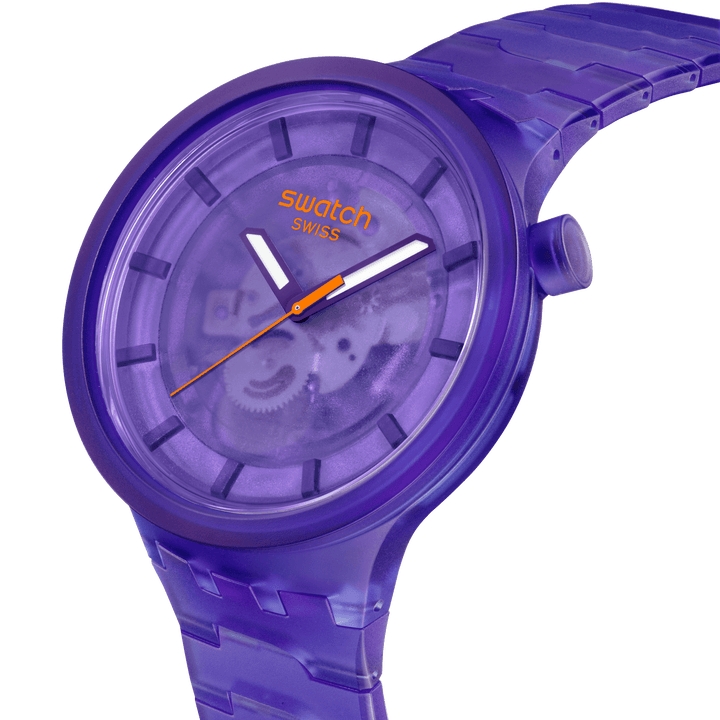 Reloj Swatch PURPLE JOY 47mm Originals Big Bold SB05V103