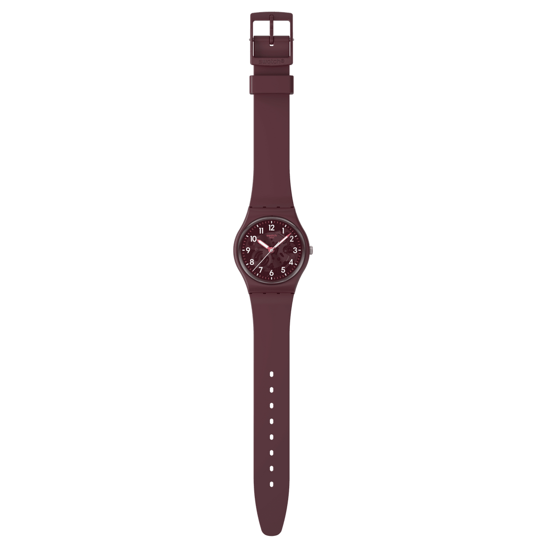 Swatch דרך זכוכית הכתר המקוריים Gent 34mm SO28R115 שעון