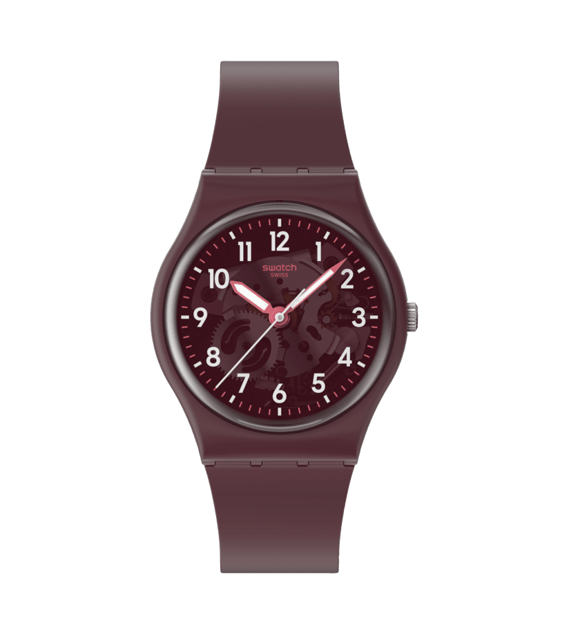 Swatch através dos originais de vidro da coroa Gent 34mm SO28R115 Watch