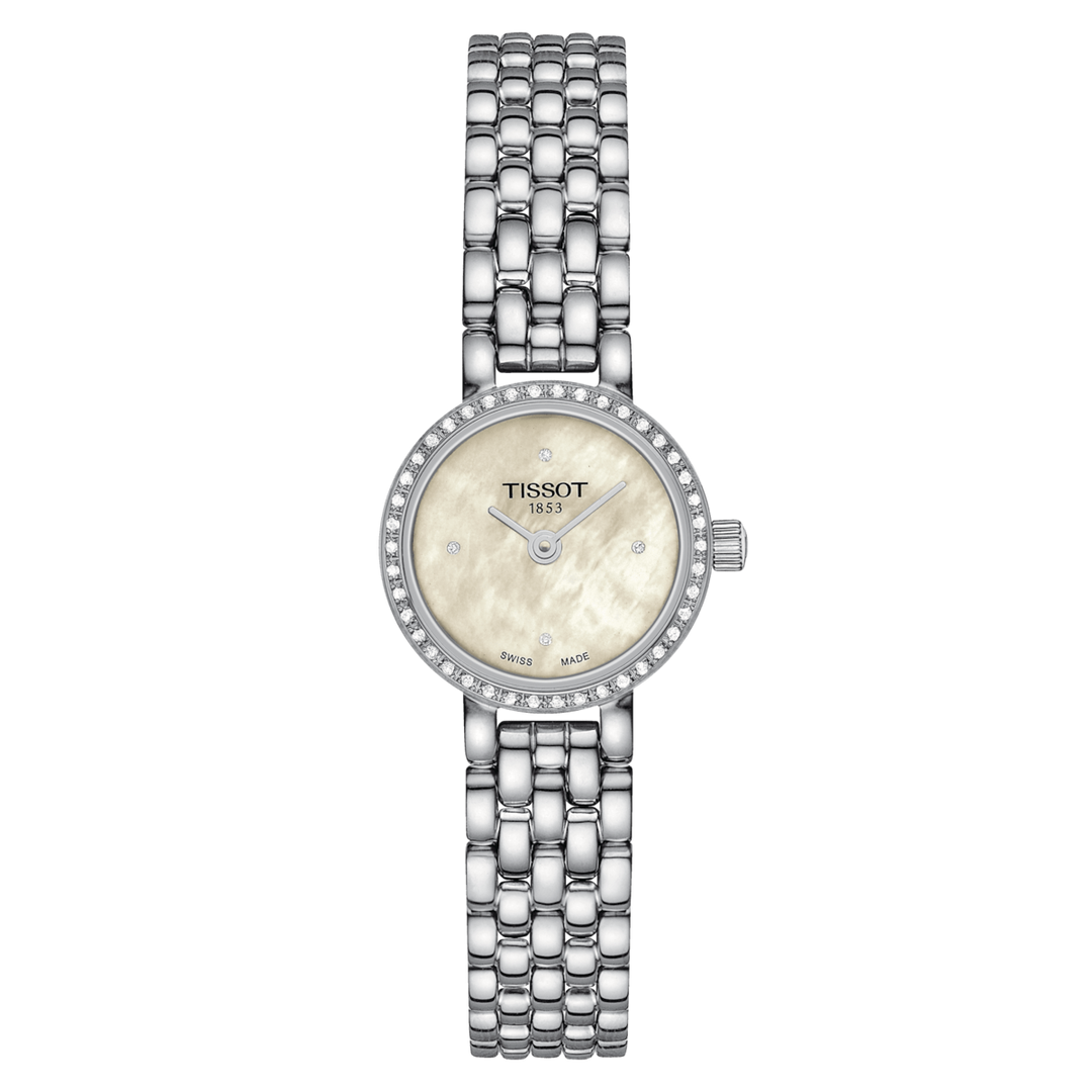 Tissot Watch Lovely Round 19.5 mm Madreperper Diamonds Acero T140,009.61.116.00