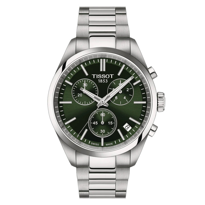 Tissot relógio PR 100 Chronograph 40 milímetros de quartzo verde T150.417.11.091.00