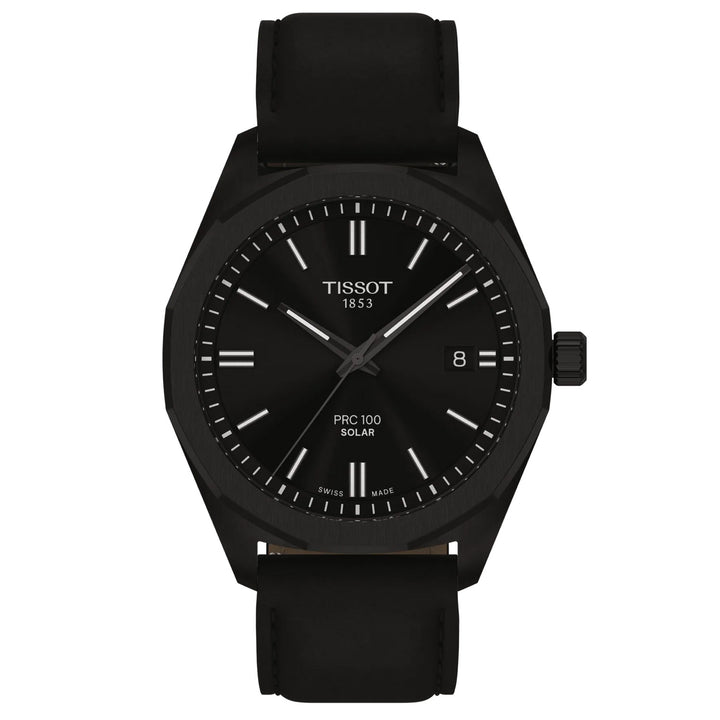 Tissot PRC 100 Solar 39mm acier quartz noir finition PVD noir T151.422.36.051.00