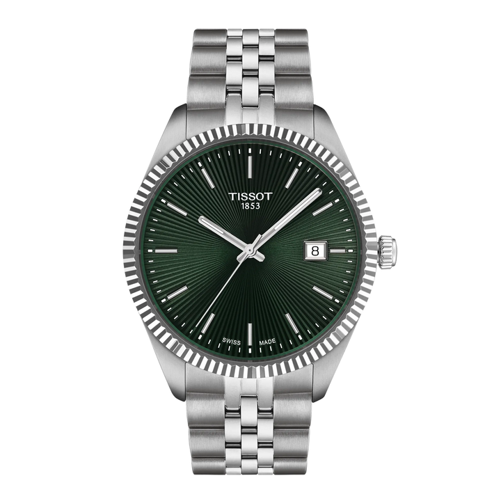 Tissot Ballade Watch 40mm Green Quartz Steel T156.410.11.091.00