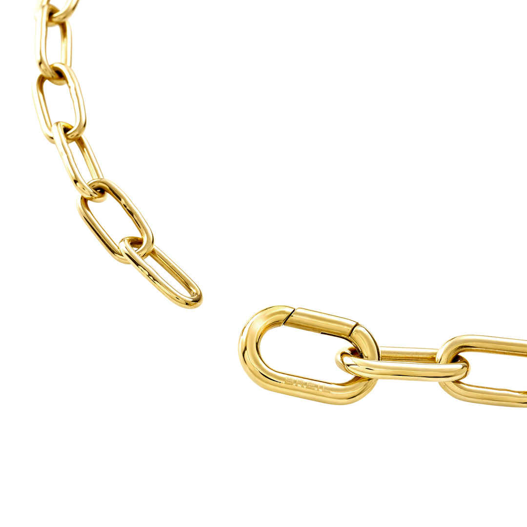 Collar Breil Love Ties de acero con acabado IP dorado TJ4074