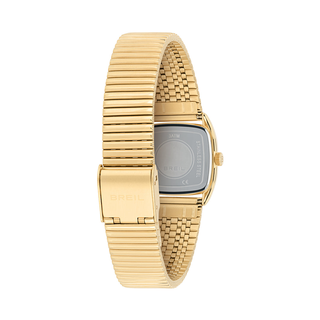 Reloj Breil Stylize 24mm acero cuarzo color burdeos acabado PVD en oro amarillo TW2120